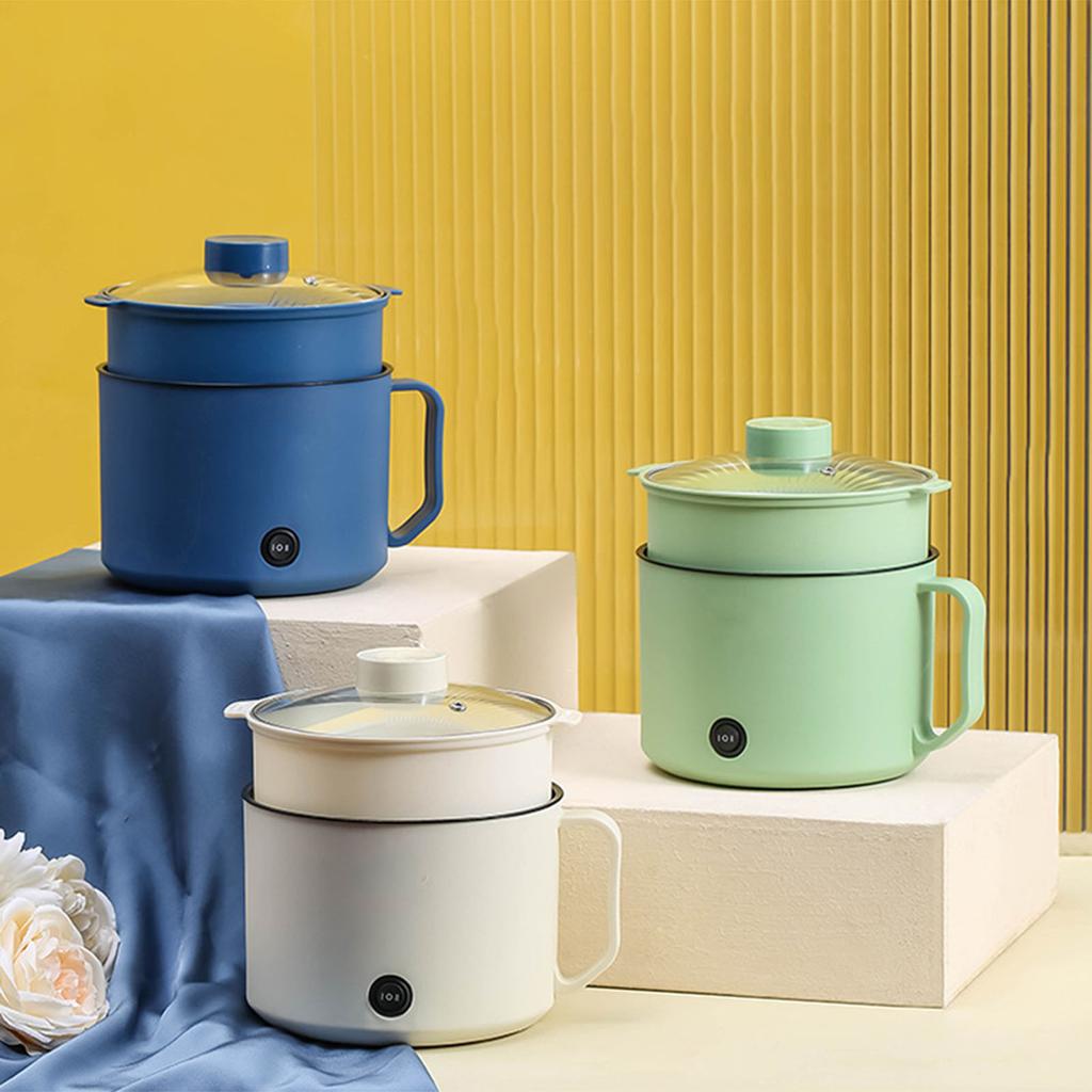 Mini Electric Cooker Non-stick Cooking 1-2 People Single/Double Hot Pot Steamer Hot Pot Multifunction Electric Cooker for Home