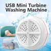 USB Plug-in Portable Mini Washing Machine Turbo Bubble Rotary Lightweight Washer Underwear & Socks Cleaning for The Lazy