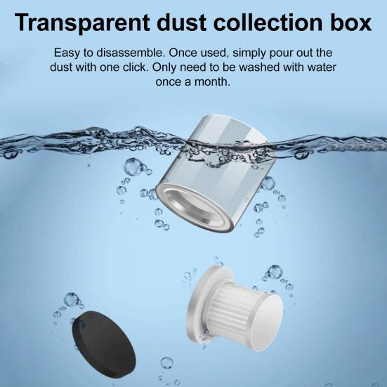 Ручной пылесос с мощным всасыванием 12 кПа, перезаряжаемый беспроводной ручной УФ-пылесос с HEPA-фильтром