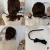Head Hair Tools Headwear Pan Head Lazy Fluffy Tool Elegant Barrette Bow Temperament Hair Bow Plush Hair Accessories
