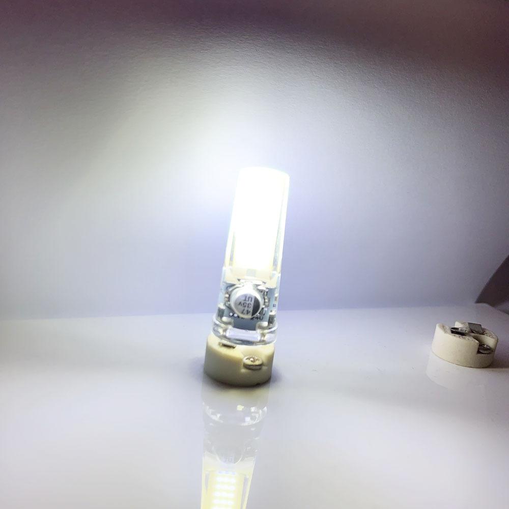 Dimmable LED COB 10W GY6.35 G4 AC / DC 12V LED GY6.35 COB 2508 Dimming LED Corn Lighting g6.35 Crystal Home Pendant Light White