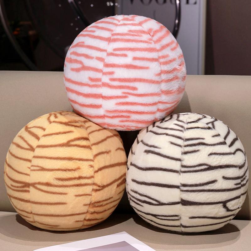 Плюшевый мячик-игрушка с леопардовым принтом, набитый, разноцветный, мягкий, подушка-компаньон для сна, декор для дивана, кресла, кровати, плюшевая подушка