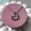Women's Heart Necklace 316l Steel Empty Heart Model Women's Necklace