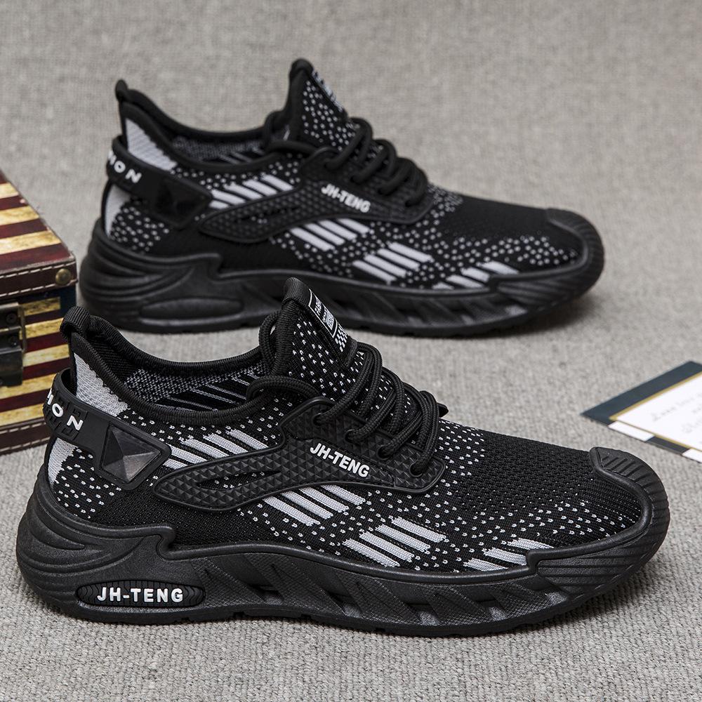 Новые мужские дышащие универсальные повседневные туфли из сетки 2024 года, весна-осень, уличные, легкие, амортизирующие, для бега и спорта