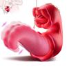 4 в 1 вибраторы для проталкивания языка, секс-игрушки в форме розы, 10 облизывающих клитор, 10 режимов вибрации, сосание, стимулятор клитора, вибратор, секс-игрушки для взрослых для женщин