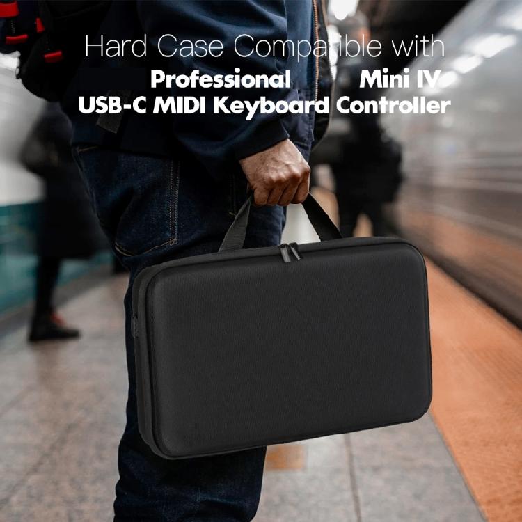 Маленький кейс для хранения контроллера MPK Mini 4, Жесткая сумка-чехол с верхней ручкой и поддержкой для путешествий, для ежедневного использования