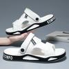 Men's Slippers Summer Sandals Light Adult Thick-soled Beach Shoes Non-slip Open-toe Sandals for Outdoor