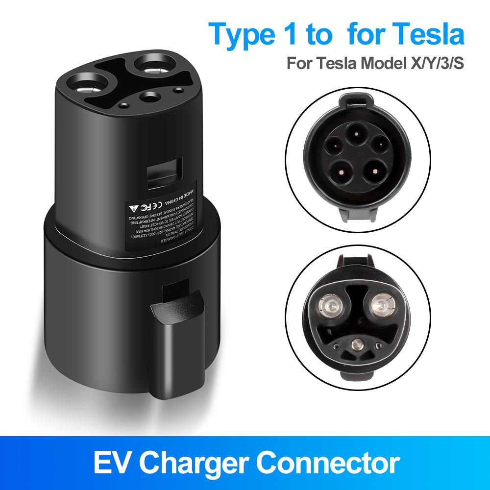 Адаптер для зарядки электромобиля Type1 J1772 для Tesla Model XY 3 S для электромобиля, разъем для зарядки, гнездо для пистолета