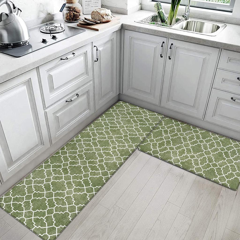 Коврики для кухни из ПВХ, нескользящие, маслостойкие, моющиеся, не требующие мытья, для установки в дверной проем, устойчивые к пятнам коврики