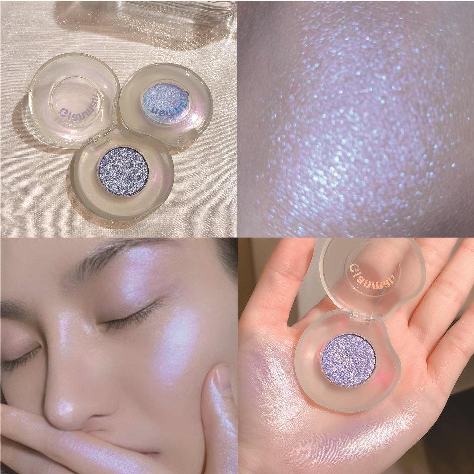 Monochromatic Highlight Sequins Highlighter Eyeshadow Highlighter Eyeshadow Palette Glitter Shi U2Q7