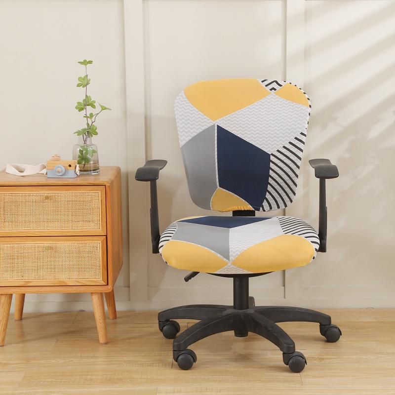 Эластичный получехол для офисного вращающегося кресла: Защита сиденья и спинки