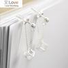 Корейская версия ожерелья с кисточками «Темперамент», женские серьги с полыми кубическими цирконами и кубической любовью