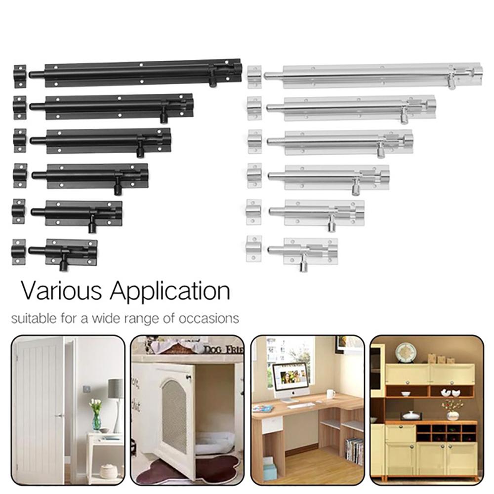 Various Sizes Gate Safety Aluminum Zinc Zinc Alloy Gate Lock Anti-theft Lock Barrel Bolt Cabinet lock