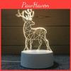 Милый Олень Сердце Медведь Воздушный шар 3d Ночник Акриловая Настольная лампа Скандинавский стиль Подарок Сделай сам