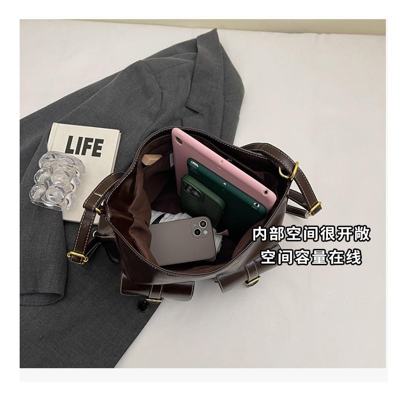 IELGY Ladies Tote Bag - Large Capacity, Soft Leather, Multi-Pocket Shoulder Bag