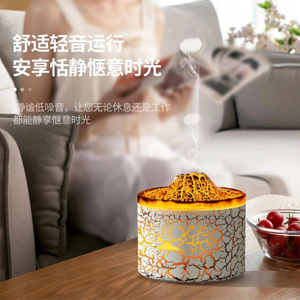 Creative Volcano Aroma Ультразвуковой 230 мл Холодный туман Ароматерапия Эфирное масло Диффузор Автоматическое отключение Увлажнитель воздуха со светом