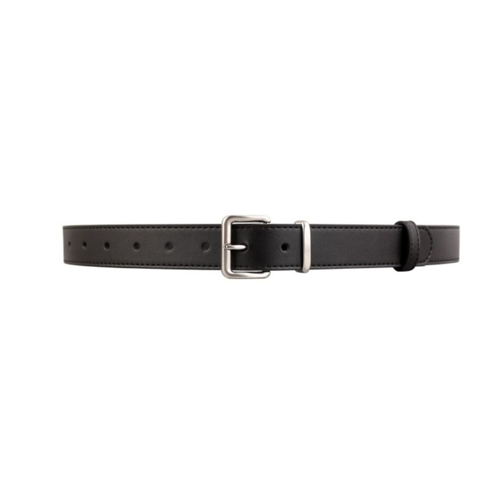 Solid Color Leather Belt Fashion Waistband Belt Adjustable Decorative Belt Personalized