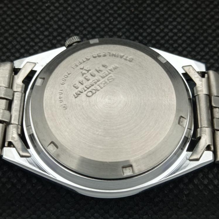 REFURBISHED VINTAGE SEIKO 5 AUTO 7009A JAPAN MENS D/D BLACK WATCH 605-a314195-2 SKU605-a314195