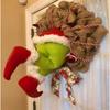 1Pc Christmas Wreaths Creative Front Door Decorations Christmas Home Decorating Props