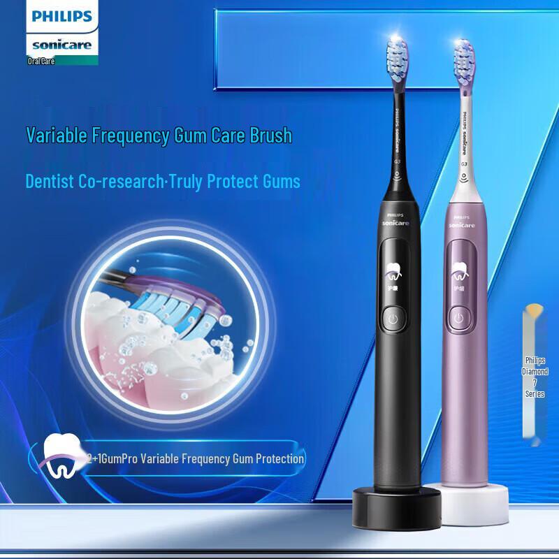 Philips Адаптивная электрическая зубная щетка для ухода за деснами, штепсель CN (адаптер в комплекте)