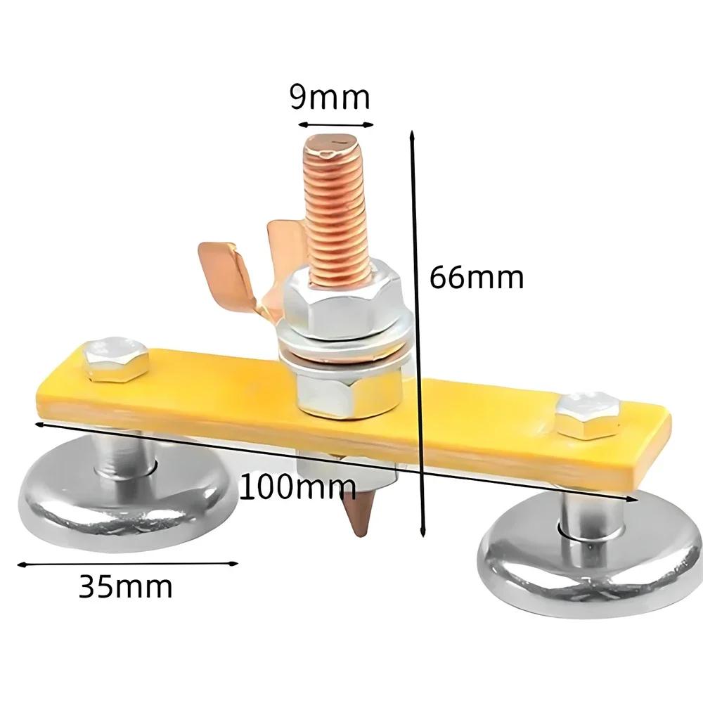 Сварочная магнитная головка Магнитный сварочный зажим заземления Инструменты Сильный магнетизм Большой всасывающий медный хвост Сварочные зажимы стабильности