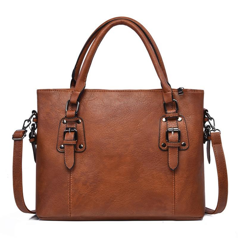 Autumn and Winter New Fashion Retro Women's Bags, Simple Shoulder Bags, Large-capacity Handbags, Elegant Messenger Bags
