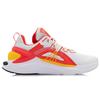 Li Ning Fire Salary Trend Sports Shock Absorbation Rebound Низкие повседневные туфли Мужские кроссовки Белый Красный Желтый AGLQ059-1