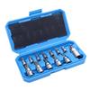 Torx Bit Socket 13 Star for Storage Equipment HFS(R) Set, Pieces, Shape, 6.35mm, 9.52mm, 12.7mm, Boxes, Cars,