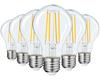 Kyodo Lighting 6 шт. светодиодных ламп, цоколь E26, эквивалент 60 Вт ламп накаливания, теплый белый 2700K, прозрачная лампа A60 GT-A60-T6W-6B, сертифицированы PSE, Эдисон