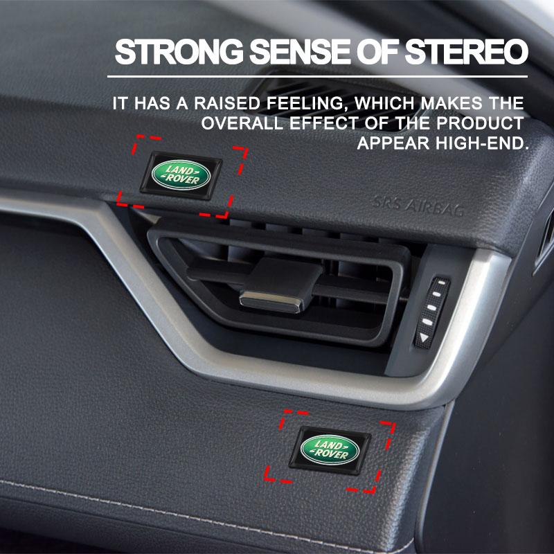 Стайлинг автомобиля 3D Эпоксидные наклейки для украшения рулевого колеса и приборной панели автомобиля для Land Rover SVR Discovery Velar Defender Range Rover L322 L405