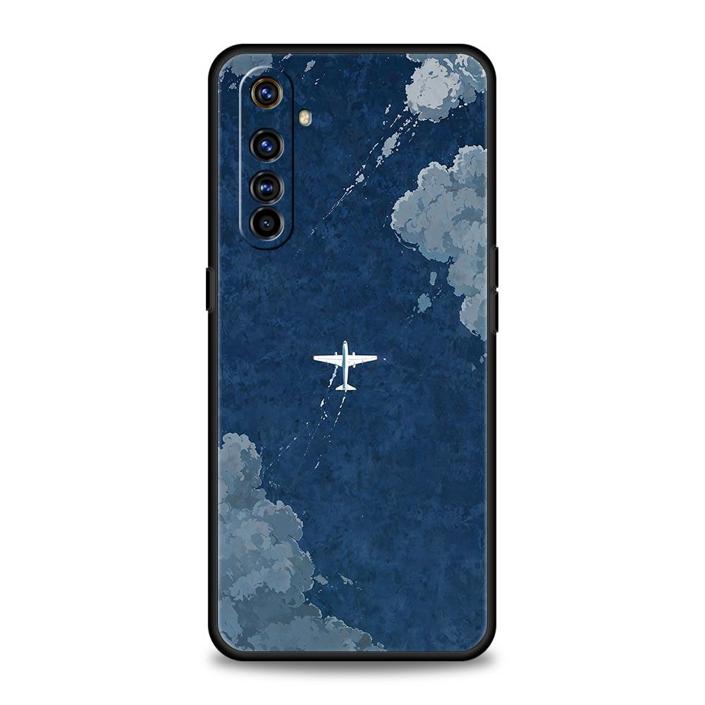 Чехол для телефона с изображением самолета для Realme 12 11 10 9 8 5G 7 6 GT5 GT3 GT2 Pro Plus C21 C11 C25 C35 Для GT Neo 2 3 3T 5 Чехол