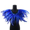 Yousheng 25-30 см шаль с перьями накидка на плечо мягкая регулируемая ретро готический воротник косплей вечеринка сценическое представление юбка с перьями костюм танцора