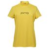 Ping Apparel Short Sleeve High Neck Shirt UV Golf Undershirt Size S Women's (Moisture-Wicking, Quick-Drying, Protection) / / 622-4167204 060_Yellow,