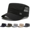 New Spring and Summer Men's Mesh Hat, Thin Breathable Middle-aged and Elderly Hat, Sunshade and Sunscreen, Casual Summer Flat Top Hat