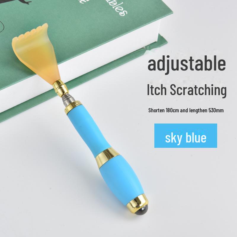 Телескопическая чесалка для спины из нержавеющей стали с магнитным массажем