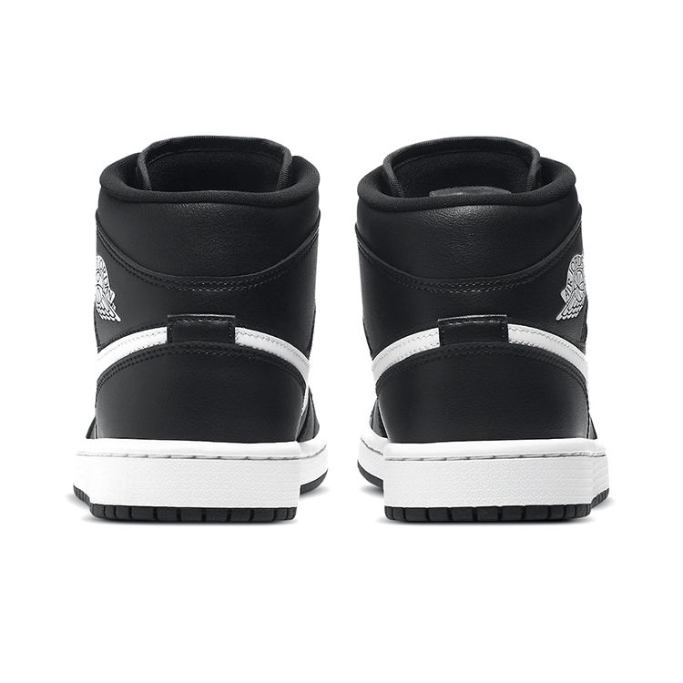 Air Jordan 1 Mid Черно-белые женские кроссовки BQ6472-011
