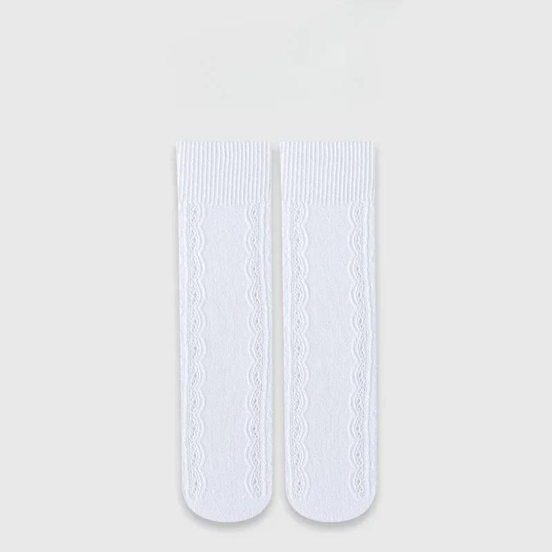 Летние кружевные тонкие носки для детей и девочек, простые, шикарные, с цветочным узором, детские носки из нейлоновой эластичной сетки, дышащие, школьные носки