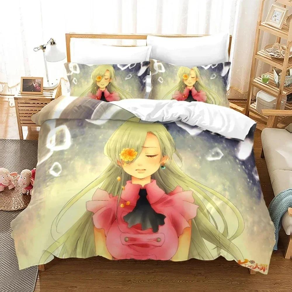 The Seven Deadly Sins Bedding Set Single Twin Full Queen King Size Bed Set Teenager Bedroom Duvet Cover Sets Bed Sheet