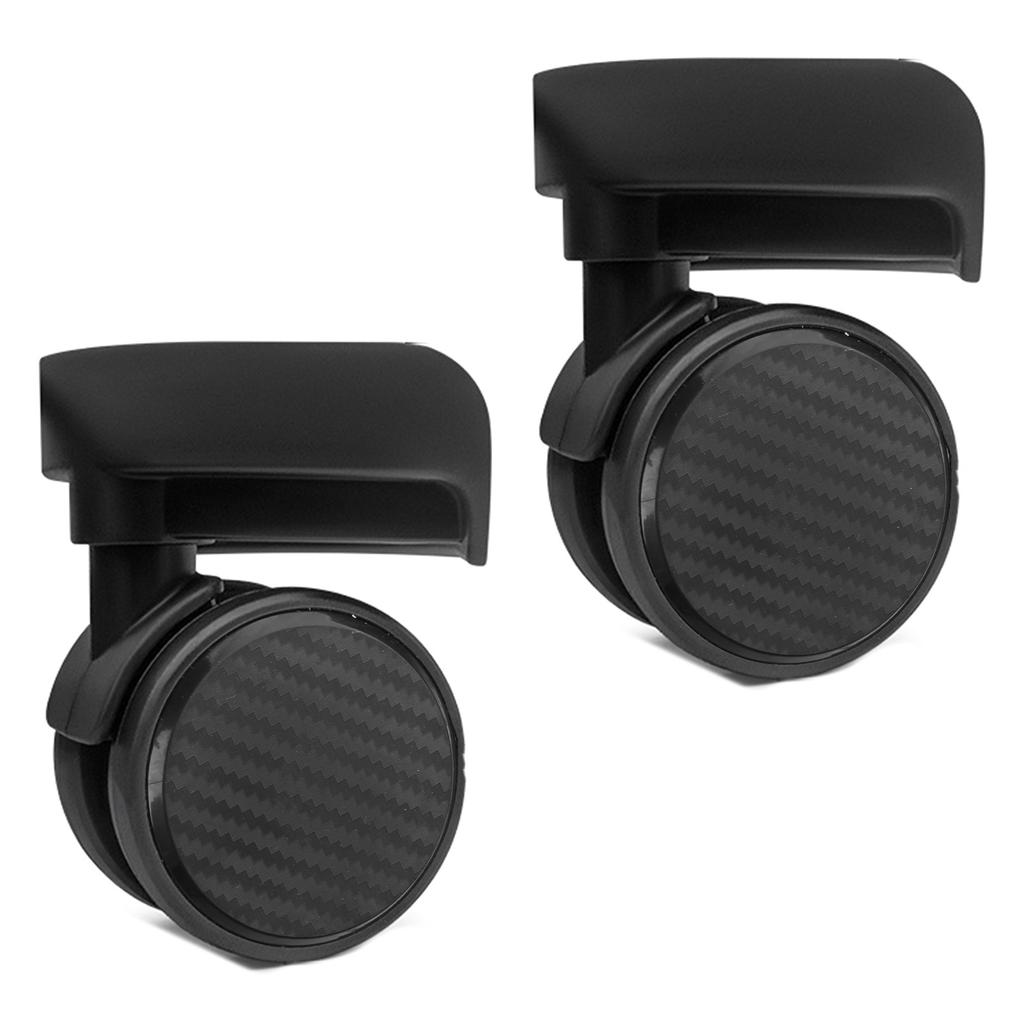 2 шт. сменные роликовые колеса для тележки, сверхпрочные роликовые колеса для багажной коробки, чемодана, поворотные на 360 градусов, бесшумные колеса