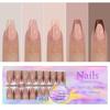 Manicure Wearable Nail French No Tracse Wearable Nail Removable Manicure French Wearable Manicure Fake Nail Stickers
