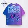 Kpop Охотник на демонов 3D Мультяшный Мальчик Девочка Футболка Спортивная Уличная Повседневная Хип-хоп Харадзюку Y2K Детская Одежда с Коротким Рукавом Летний Топ