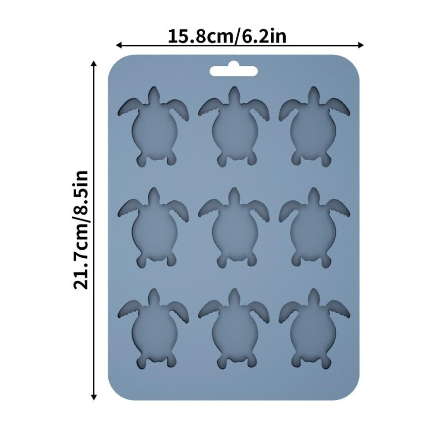 Home Silicone Ice Grid Creative Turtle Animal Ice Mold Multifunctional DIY Chocolate Biscuit Baking Mold Kitchen Accessories