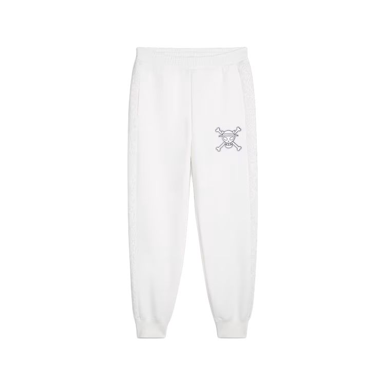 Puma X One Piece T7 Коллаборация Вышивка Черепа Удобные Спортивные Повседневные Брюки Унисекс Брюки Белый 624671-02