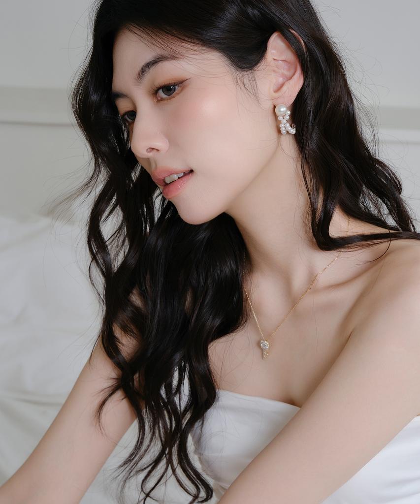Серьги Reve X Pearl Curve