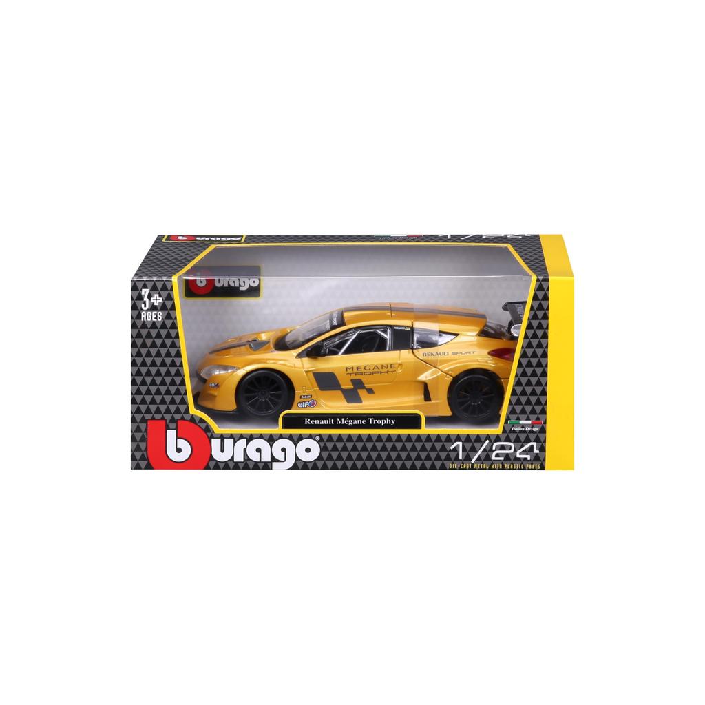 Diecast Car Renault Megane Trophy Yellow 1/24 Scale (parallel Import)