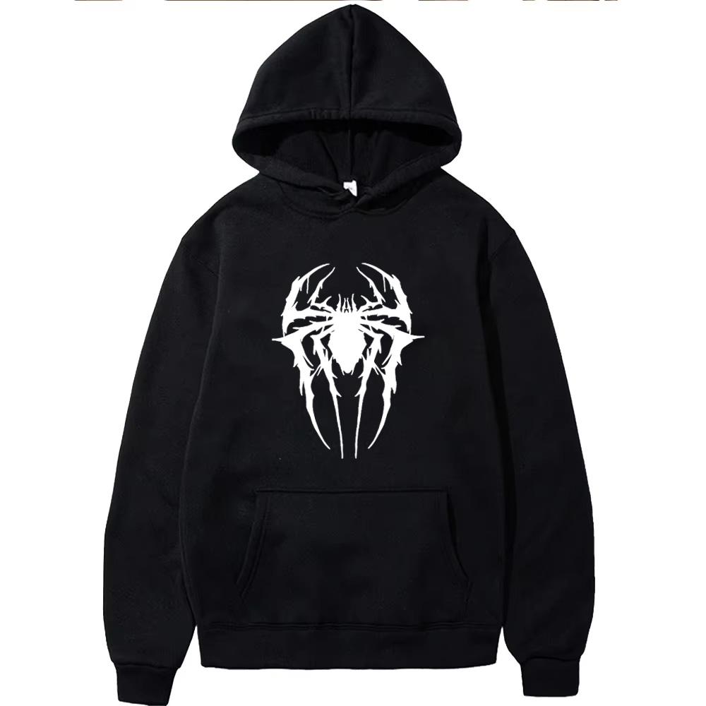 Fashion Brand Men's Hoodie Casual Hoodie Sweatshirt Men's/Women's Top Solid Color Printed Spider Hoodie Sweatshirt WY0184