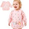 Adjustable Neckline Baby Bibs Waterproof Kids Art Smock New Toddler Painting Apron  Baby Feeding
