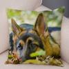 Sofa Home Pillowcase German Shepherd  Decoration Pet Animal Cushion