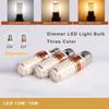 LED makkajo'xori lampochka Uch rangli yorug'lik E27 E14 Kichik vint 12W 14W 16W 18W Makkajo'xori yorug'ligi Sham lampochka Uy xo'jaligi qandili