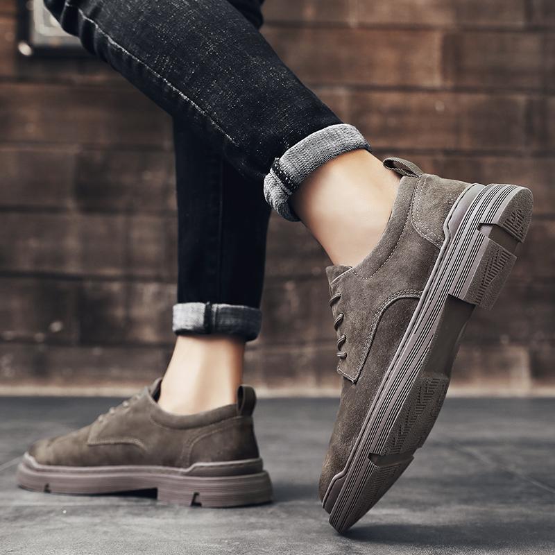 Кожаные мужские удобные повседневные туфли, классические мужские деловые туфли, универсальные мужские оксфорды на шнуровке, обувь для прогулок на открытом воздухе